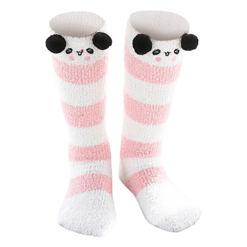 SAGACE/15 цветов зимние тянущиеся бархатные длинные носки с вышитыми героями