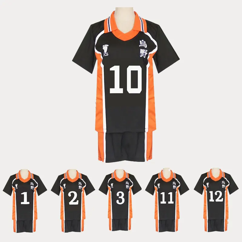 Спортивная одежда униформа Аниме Haikyuu Cosplay Костюм Karasuno школьная форма для