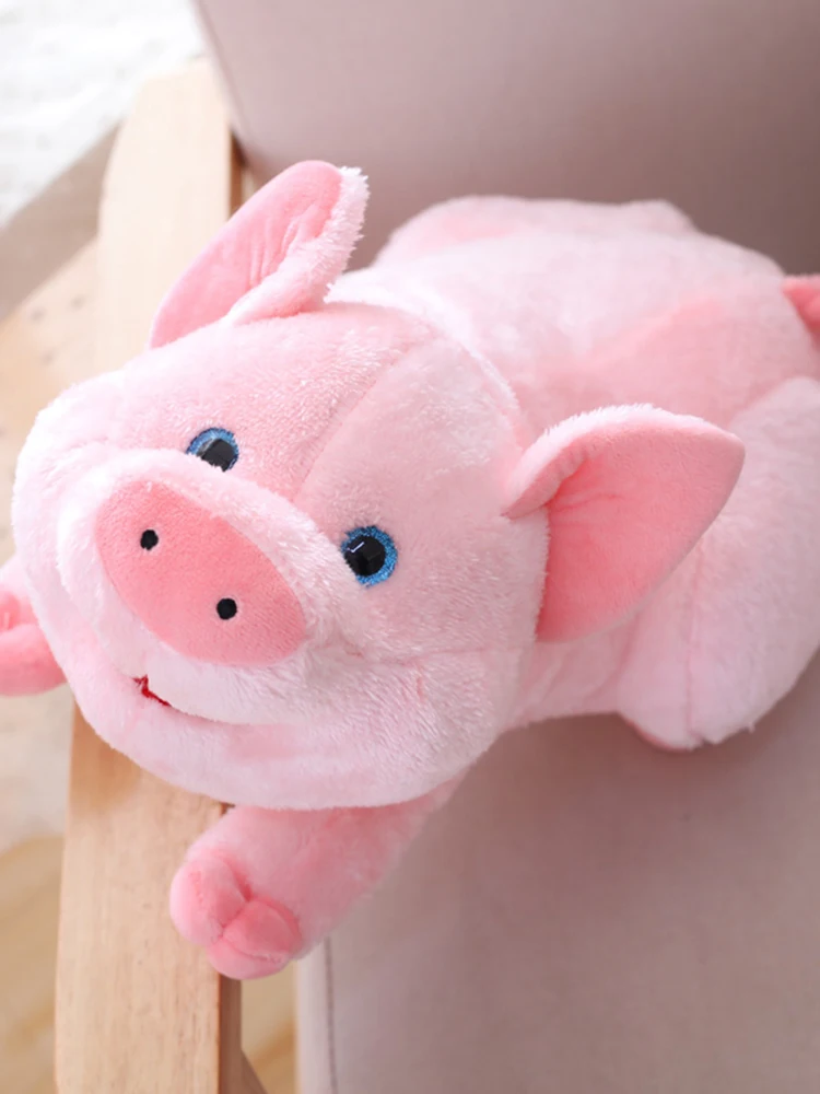 

45cm Cartoon Cute Pink Pig Plush Toys Stuffed Kawaii Doll Soft Baby Sleeping Pillow