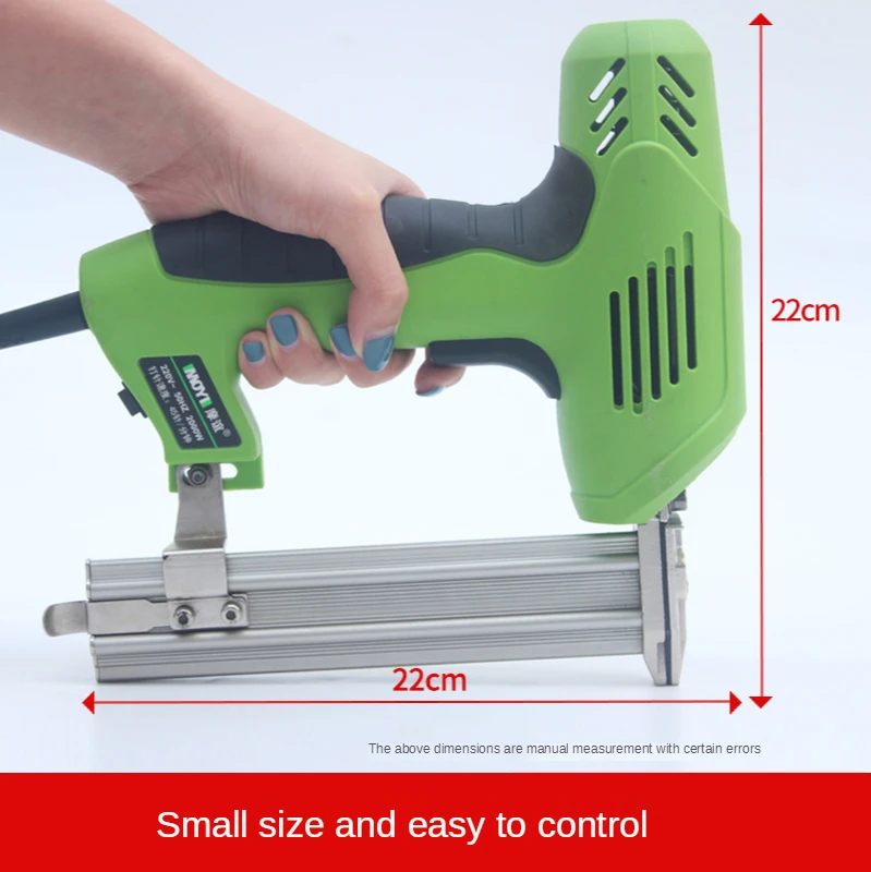 

220V stapler and electric code nail gun, frame woodworking tools with nails and nails