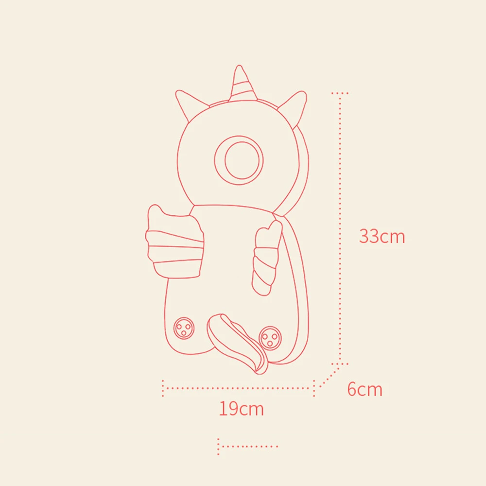 

CYSINCOS Newborn Toddler Baby Head Protector Safety Pad Cushion Back Prevent Injured Bee Cartoon Security Pillows 1-3Y