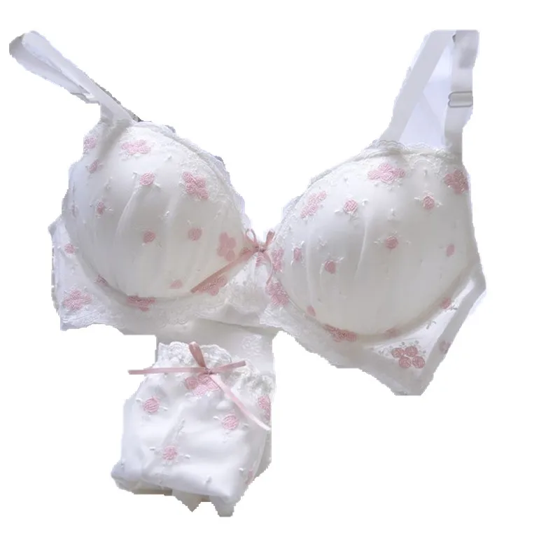 Сексуальное нижнее белье комплект с бюстгальтером японский маленький свежий