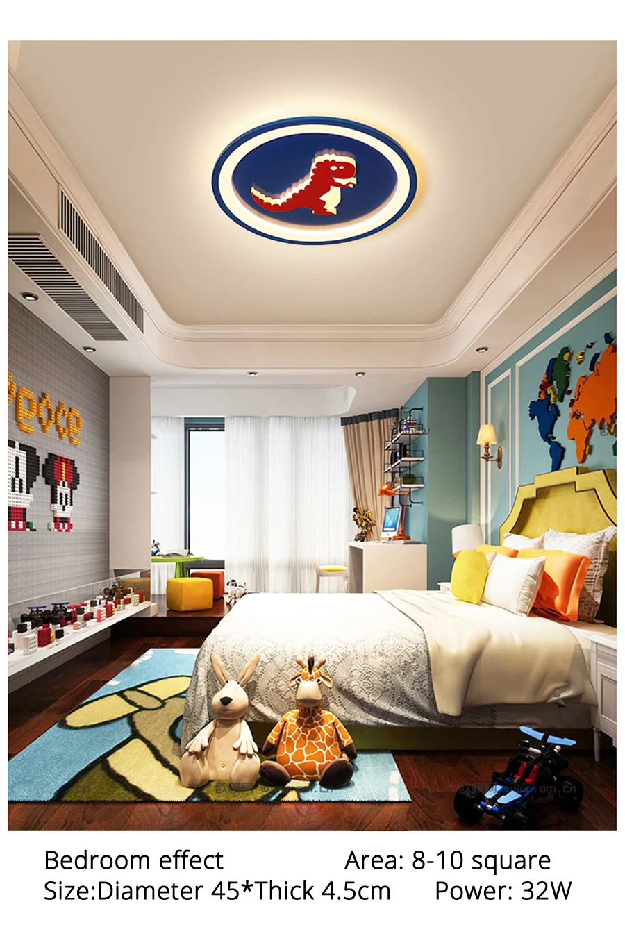 Led Chandelier Lights For Children Bedroom Study Room Remote Control Modern Lighting Lamp Plafonnier Avize Lampadari Luminaria