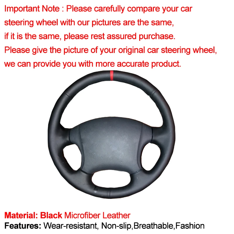 HuiER ручной швейный чехол рулевого колеса автомобиля волантовая Оплетка на руль