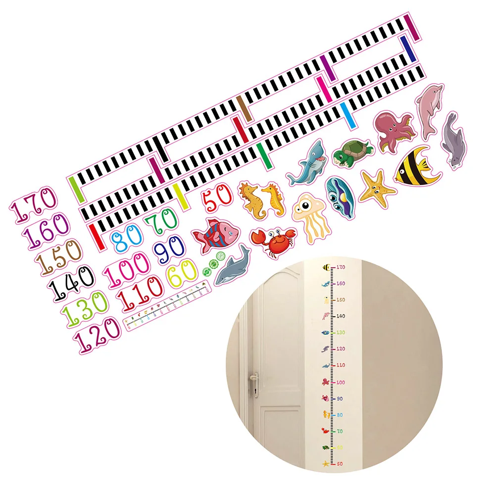 Наклейки на стену с высотой наклейка морским дном животное для декора детской