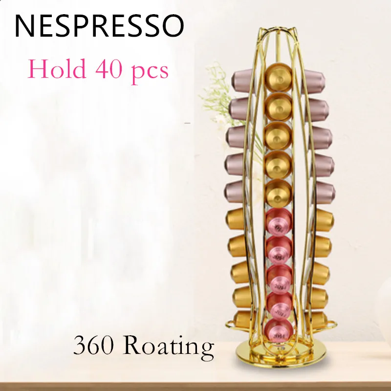 2019 Band Nespresso держатель кофе вращающаяся стойка для капсул бренд капсулы хранения