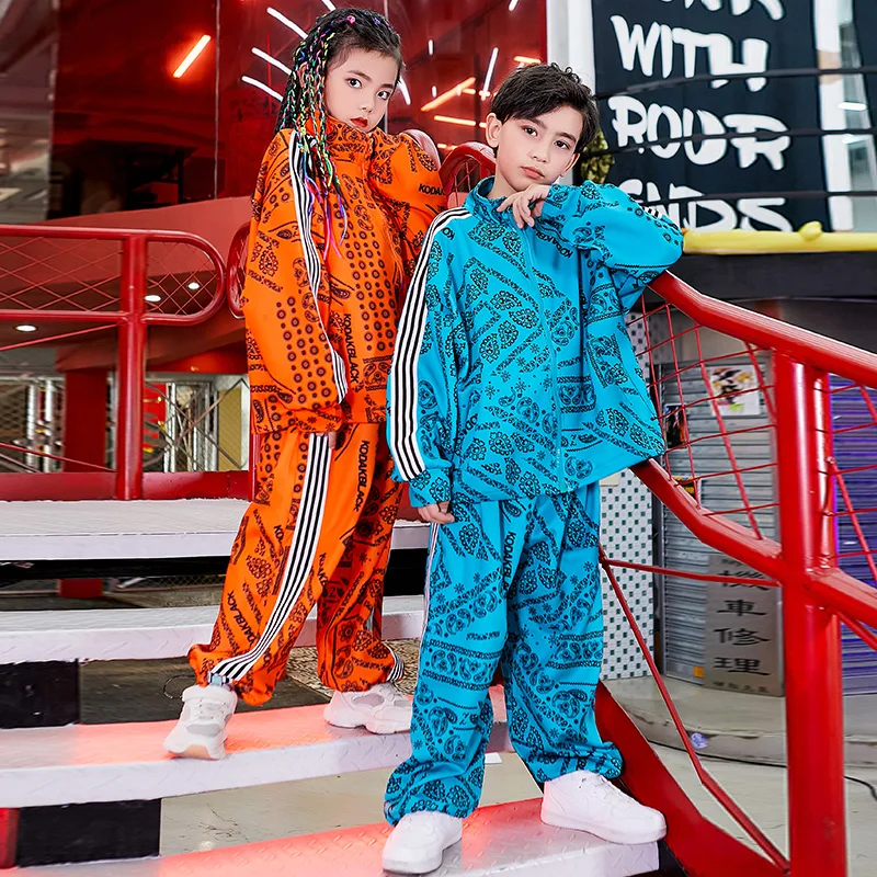 Детский костюм в стиле хип-хоп модная уличная танцевальная одежда для мальчиков