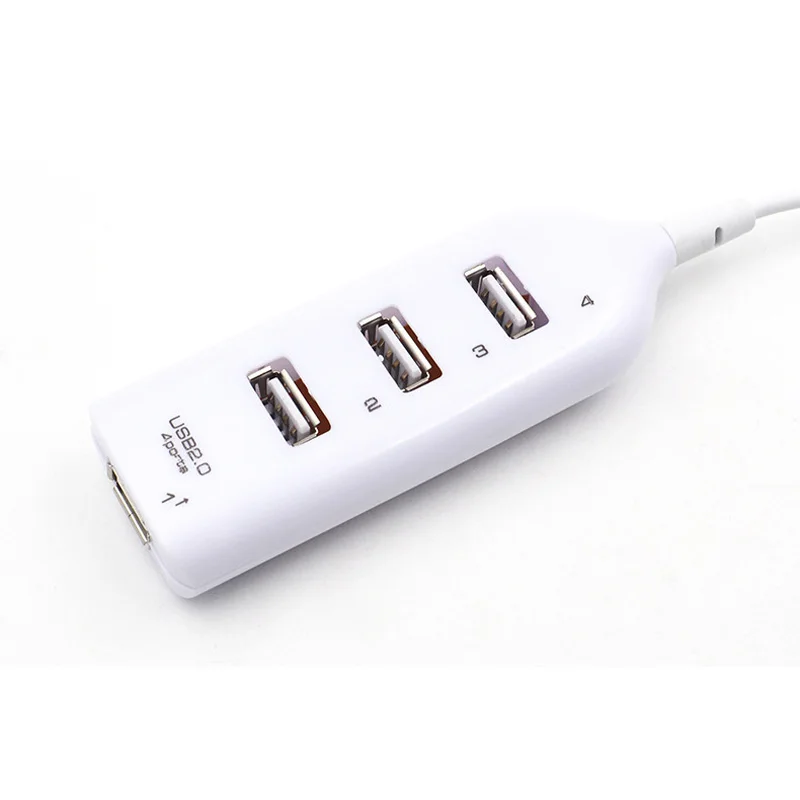 USB2.0 4 Port High Speed HUB Splitter Convenience Portable Mini USB Adapter For PC Laptop Windows Win 7/8/XP Mutiply Interface