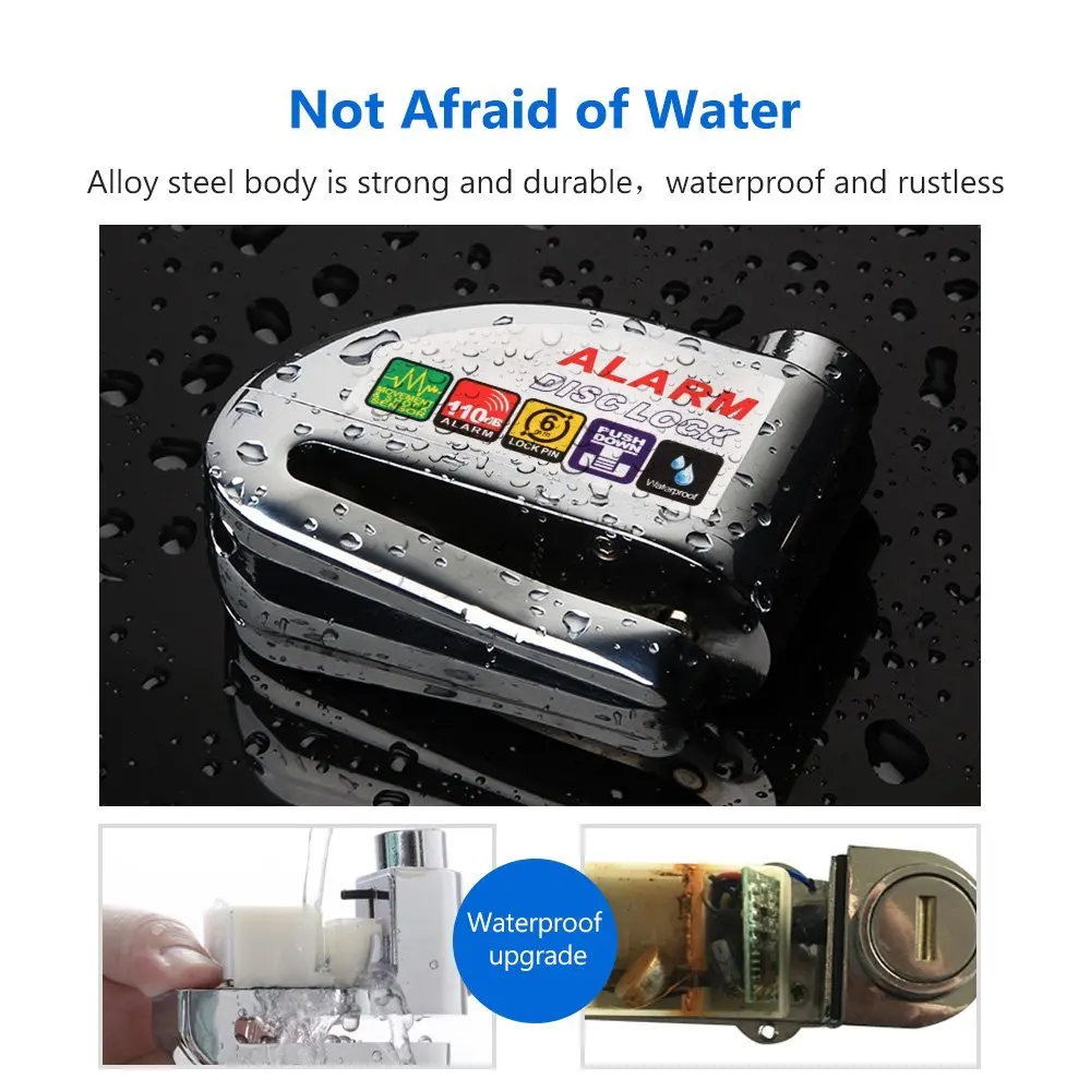 INBIKE противоугонное велосипедное колесо дисковый тормоз замок для мотоцикла