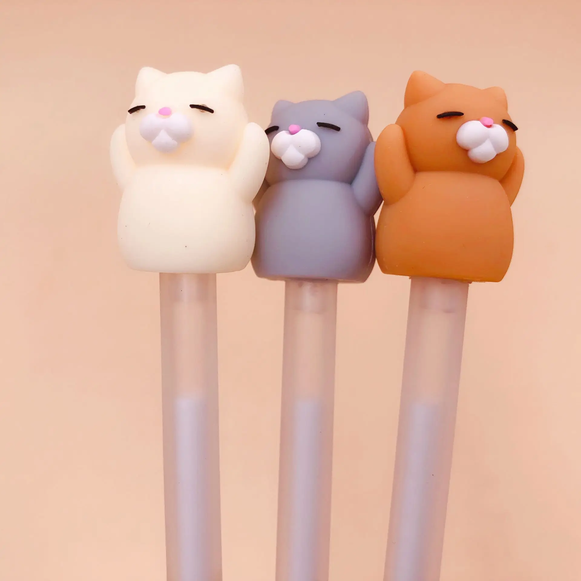 

36pcs Creative Gel Pens Kawaii Cat Pens for School Cat Office Supplies Cute Animal Pens Stationery Kids Prizes Christmas Novelty