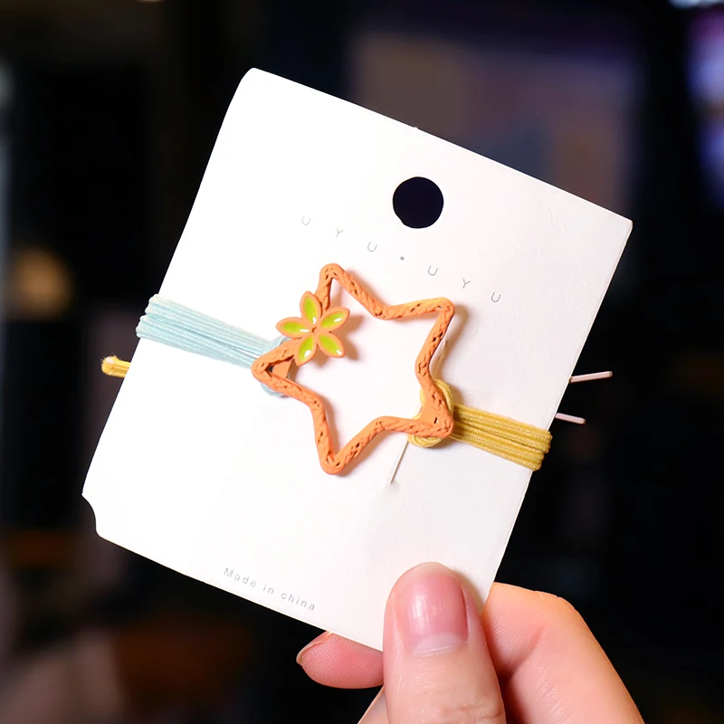 QIANJI Корейская девушка аксессуар для волос цвет звезда хвост фиксированный