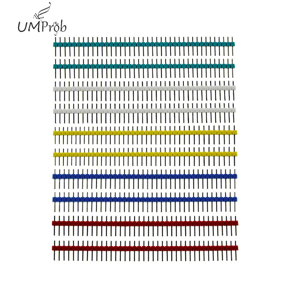 10 шт. 40 Pin 1x40 Однорядный Мужской 2,54 Разъемный штыревой разъем 40pin полоса для arduino