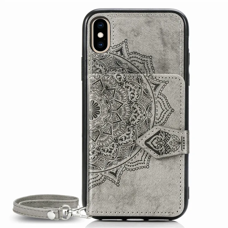 

Luxury Fabric Cloth Canvas Wallet Case For iphone 6 6s Plus 7 8 11 Pro Max X Xs Xr 7 Plus Magnetic Wallet Phone Case Coque Cover