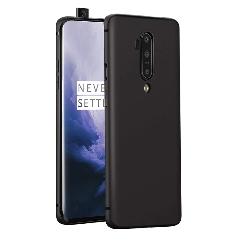 balck Чехол для oneplus 7t pro, матовый Mofi, чехол для oneplus 7 T, Ультратонкий Мягкий Черный силиконовый тонкий чехол ONE PLUS 7T PRO, чехол для бизнеса - Color: balck