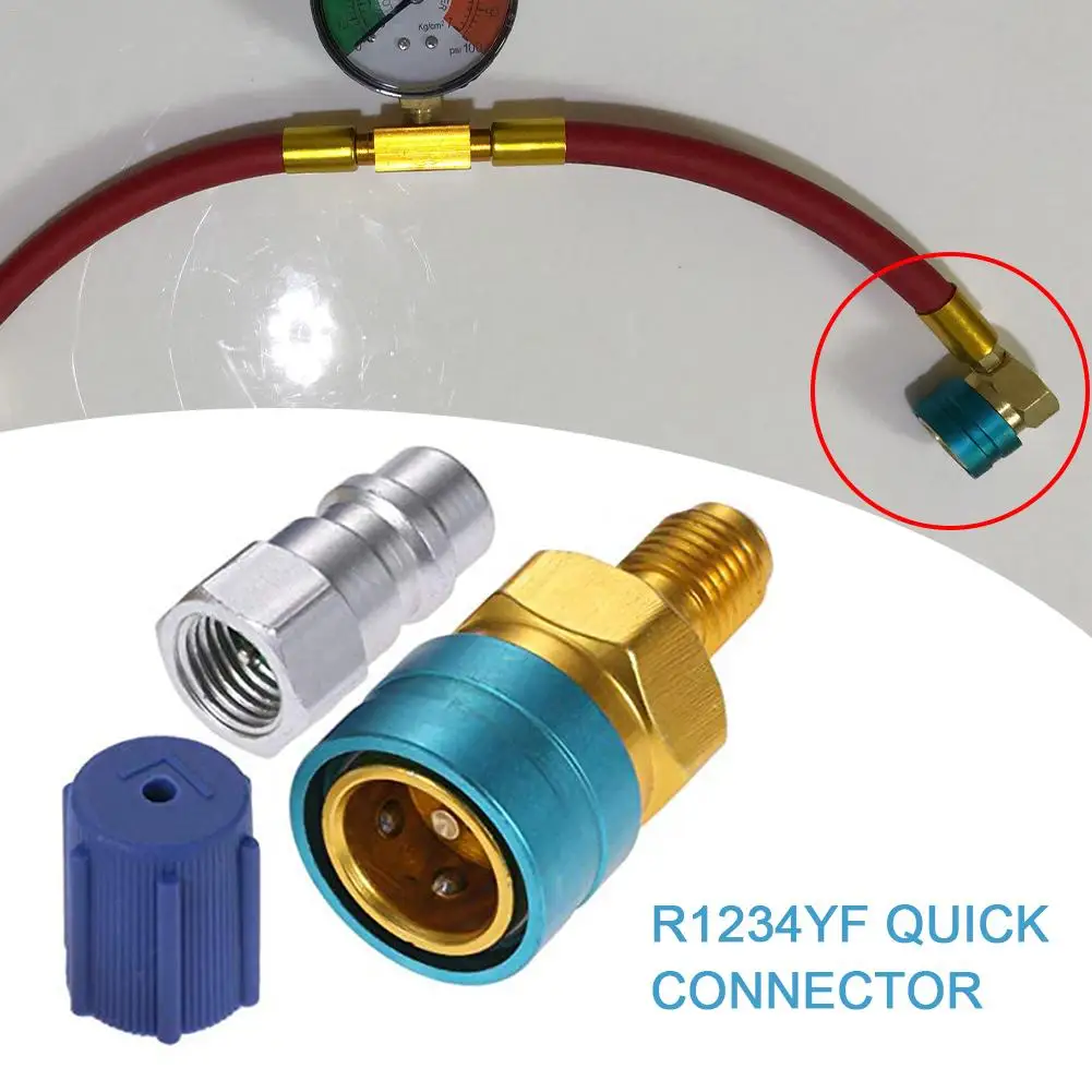 

R1234YF Automotive Air Conditioning Refrigerant Fluorine Low Side Quick Coupler Simple Joint Adding Liquid Connector QC1234L New