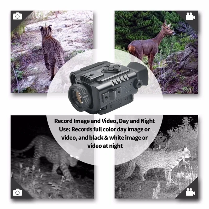 Мини Инфракрасный монокуляр ночного видения 5X зум очки 200 м дальность наблюдения