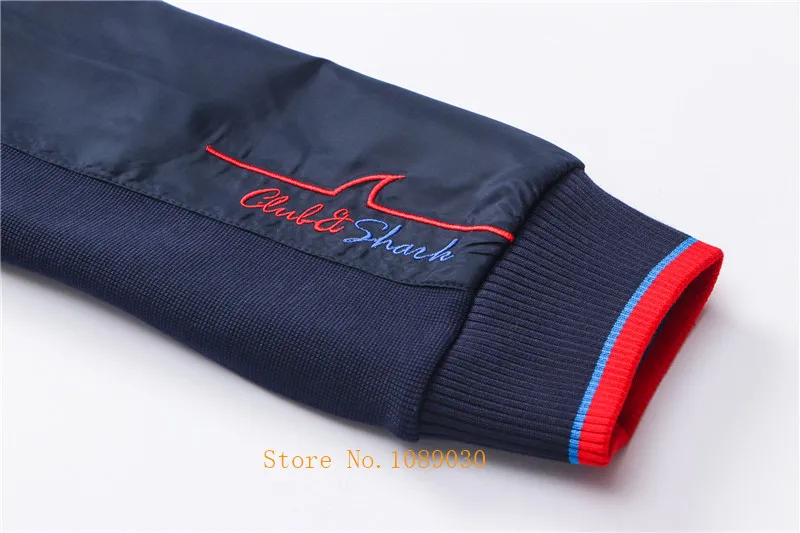 Бренд Tace& Shark, мужская куртка с вышивкой, chaqueta hombre, на молнии, модный и Повседневный свитер, пальто, doudoune homme, мужская куртка