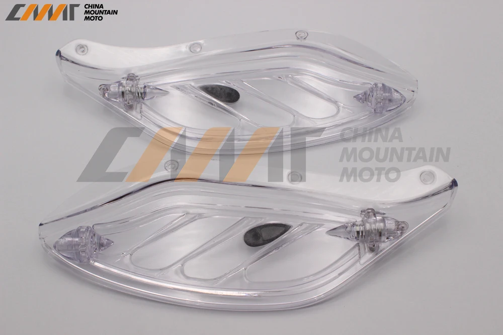 

Clear Adjustable Side Wing Fairing Deflector case For Harley Classic FLHT Glide 1996-2013