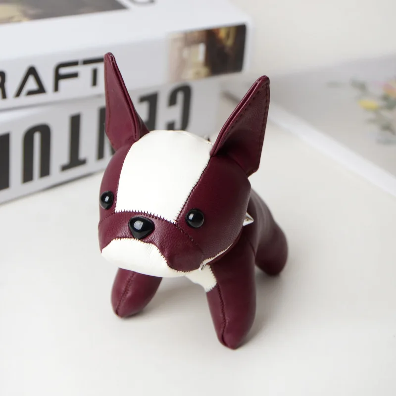 Мини-бульдог брелок из искусственной кожи щенок кукла висячий подвесной