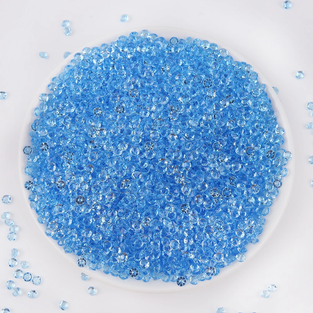 

1.1/4.5mm Nail Art Rhinestones Transparent Acrylic Tip Crystal Wedding Dress Diamond DIY Decoration Accessories Nail Decoration