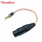 8-жильный монокристаллический медный кабель-переходник Thouliess Hifi 3,5 мм TRSS симметричный штекер на 4-контактный разъем XLR