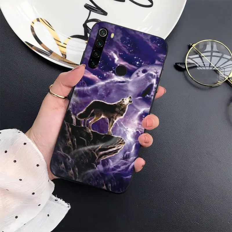 

cool cartoon Wolf wallpaper brave Alpha Phone Case For Xiaomi Redmi 7 8 9t a3Pro 9se k20 mi8 max3 lite 9 note 9s 10 pro