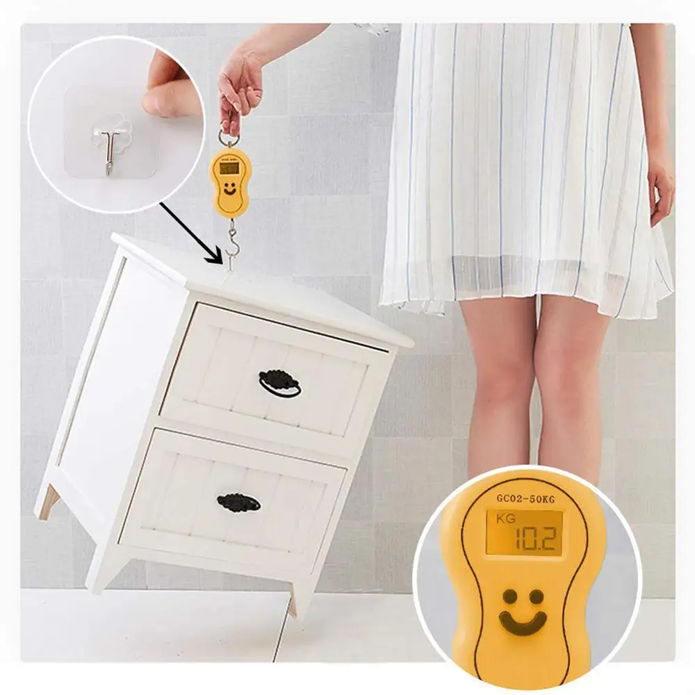 5 шт. портативная прозрачная емкость для Magic Hook без гвоздей тяжелый сильная липкая