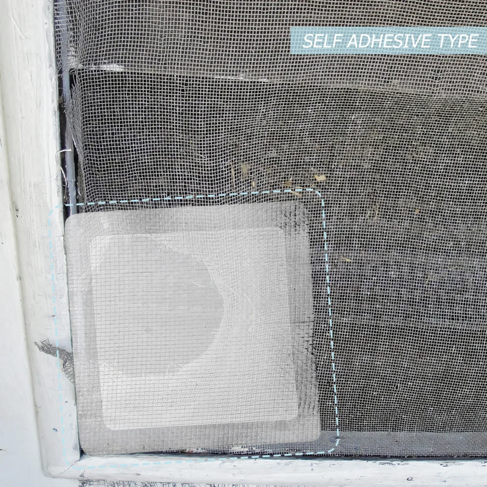 

12Pcs Adhesive Window Screen Repair Sticker Screen Window Accessories (White)