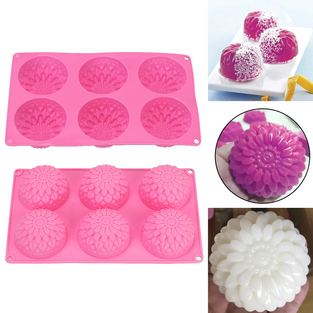 

Аксессуары для выпечки прессформа торта силикона 3D цветок Форма DIY ручной работы Fondant (сахарная) выпечки инструменты Мыло-Подсолнух пресс-фо...