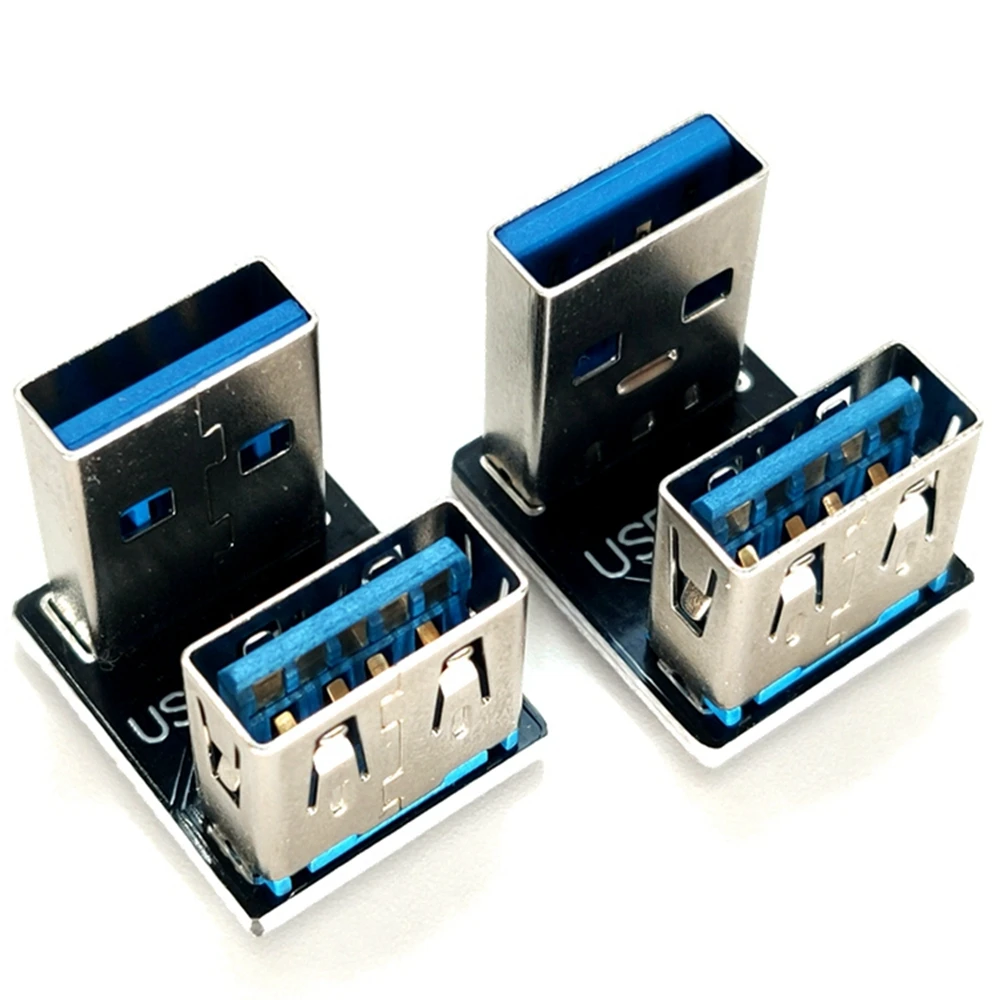

Соединитель USB 3,0, 180 градусов, USB адаптер USB A папа-тип A мама, пол кабеля 90 градусов, U-конвертер удлинителя