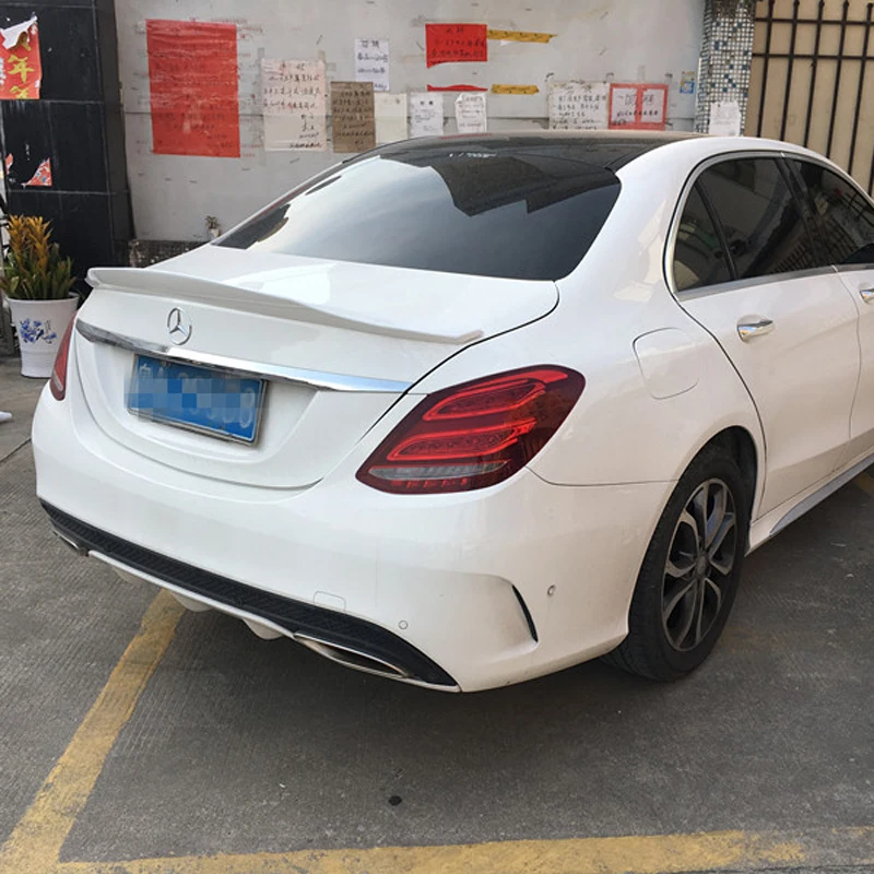 Автомобильные Спойлеры с крышкой багажника для Benz C класса W205 PSM стиль Ducktail губы