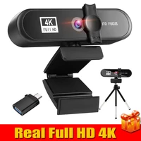 4k pc webcam with microphone 2k1k full hd 1080p widescreen computer game video work webcamera rotatable usb 480p web camera cam