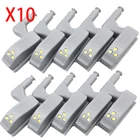 Внутренняя светодиодная подсветка шарнирная лампа под шкаф, универсальная лампа датчик для шкафа для спальни, кухни, шкафа, ночная лампа, 10 шт.