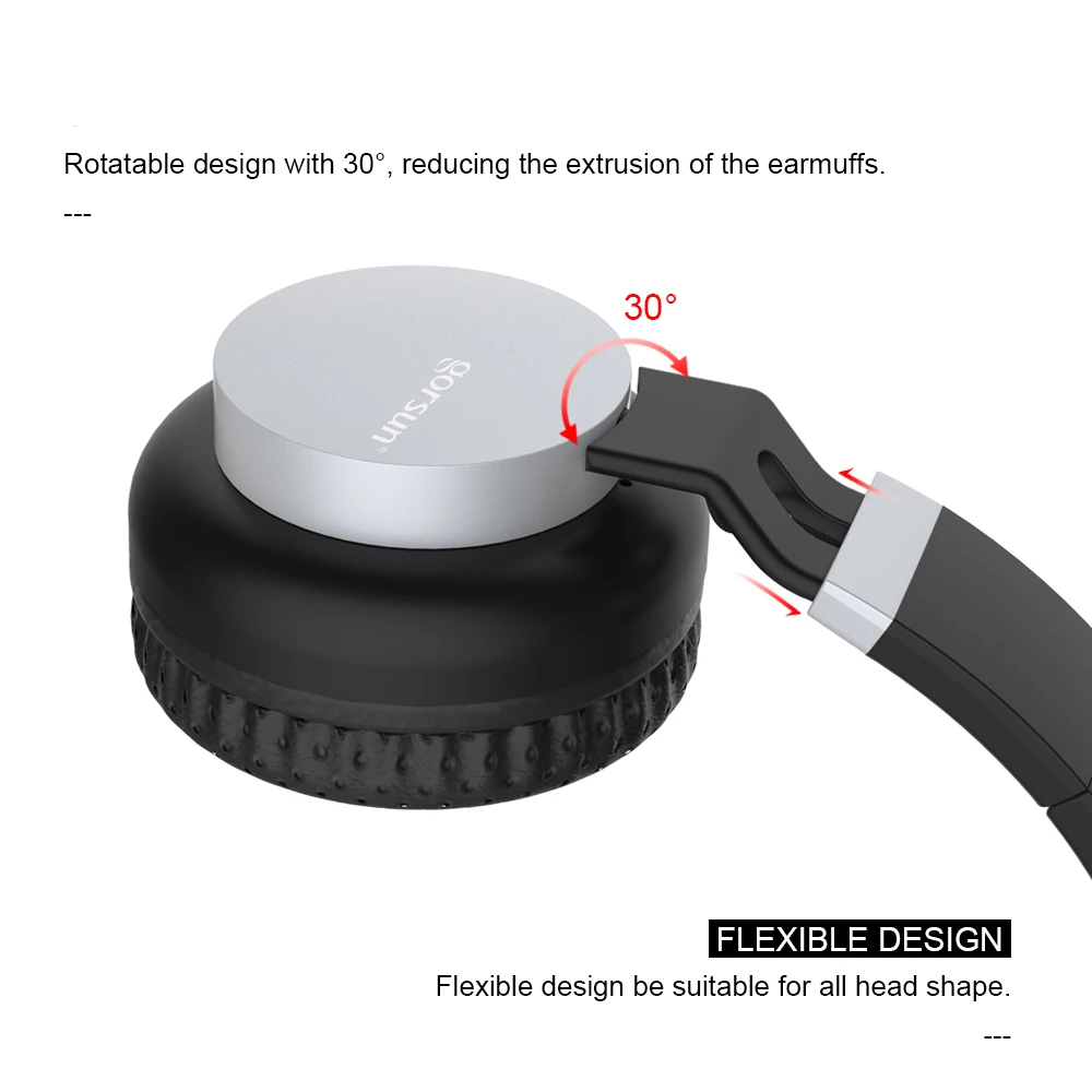 Складные Наушники Bluetooth 5,0 с сабвуфером, беспроводные и проводные, двойное использование, портативная, на голову, дышащая гарнитура с микрофоном