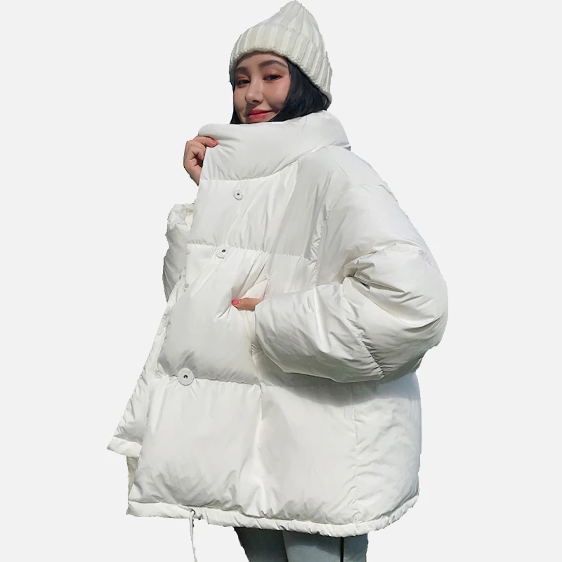 Зимняя утепленная теплая Женская куртка-парка в Корейском стиле с