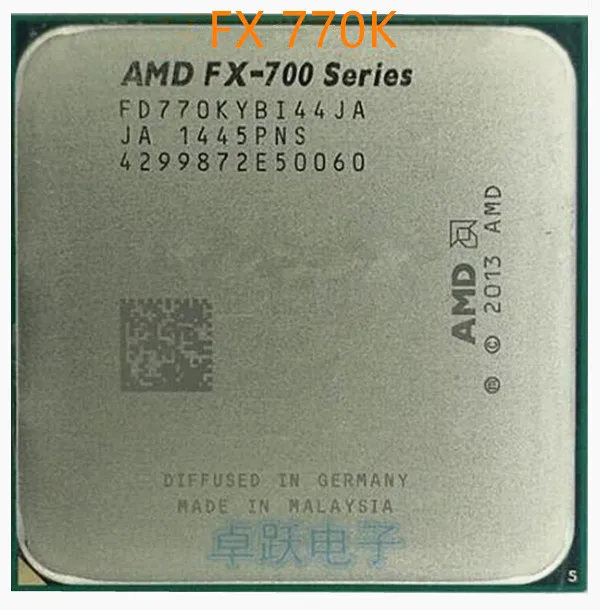 AMD FX-серия FX-770K FX 770 K 3 5 ГГц четырехъядерный процессор 65 Вт FD770KYBI44JA разъем FM2 + -