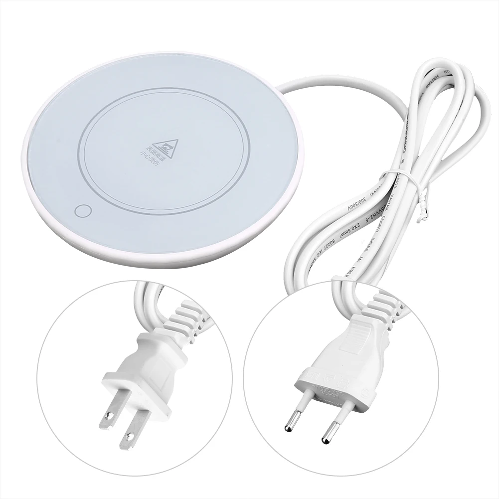 

Tea Cup Warmer Heating Mat Pad Heater for Coffee Milk Home Office Cup Heater Coaster Warm up to 55C