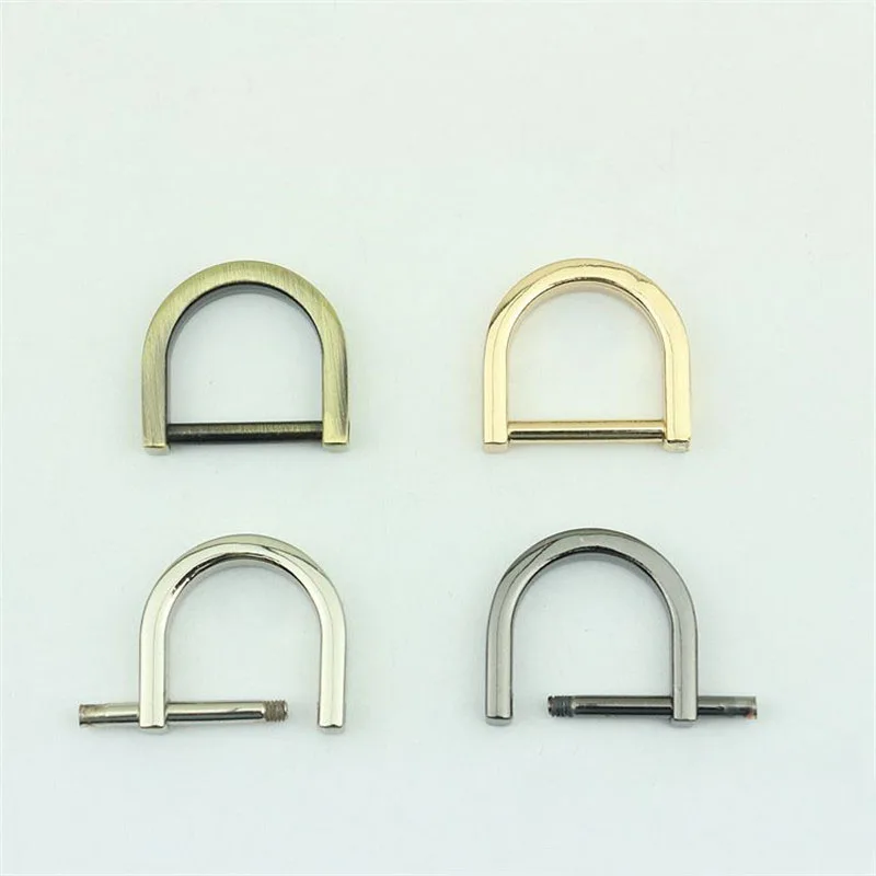 

20Pcs 20mm Belt Buckles Hanger Screws O D Ring Closed Loop Seamless Buckle Rings Horseshoe Handbag Hardware Accessorie