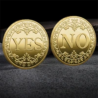 three dimensional relief yesno commemorative coin sun moon angel skeleton no decision is better than good evil coins