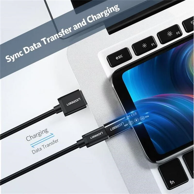 Ugreen usb c зарядное устройство type штекер микро Женский адаптер зарядный кабель