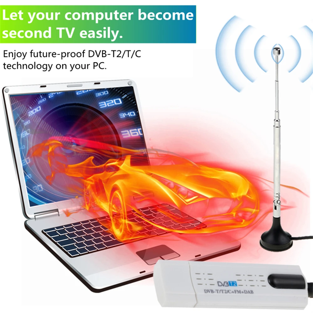 PzzPss цифровой DVB T2 USB ТВ тюнер с антенной дистанционного Управление USB2.0 HD приемник