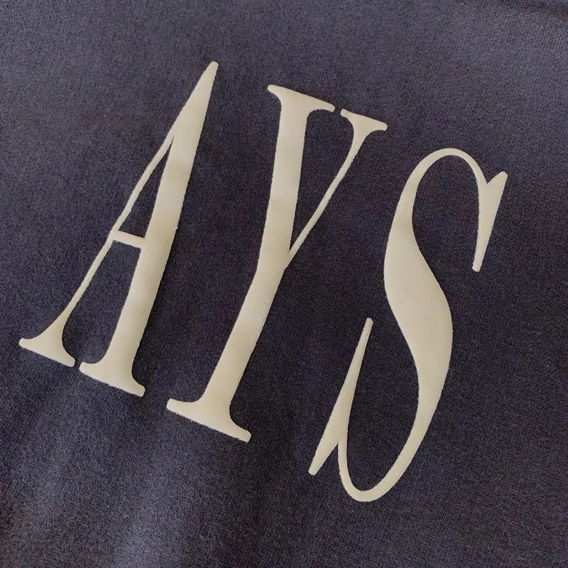 

ASKYURSELF Foam Letters Hoodies Sweatshirts Men Women 100% Cotton Oversized Hoodie AYS Pullover Sweatshirt