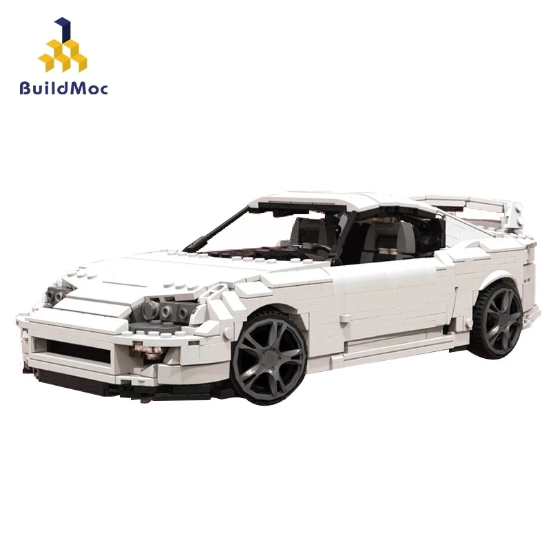 

Buildmoc Creative Expert Technical Car MOC-31841 Toyo Supra Road Vehiles Speed Champion City Racer Building Blocks Toys Kid Gift