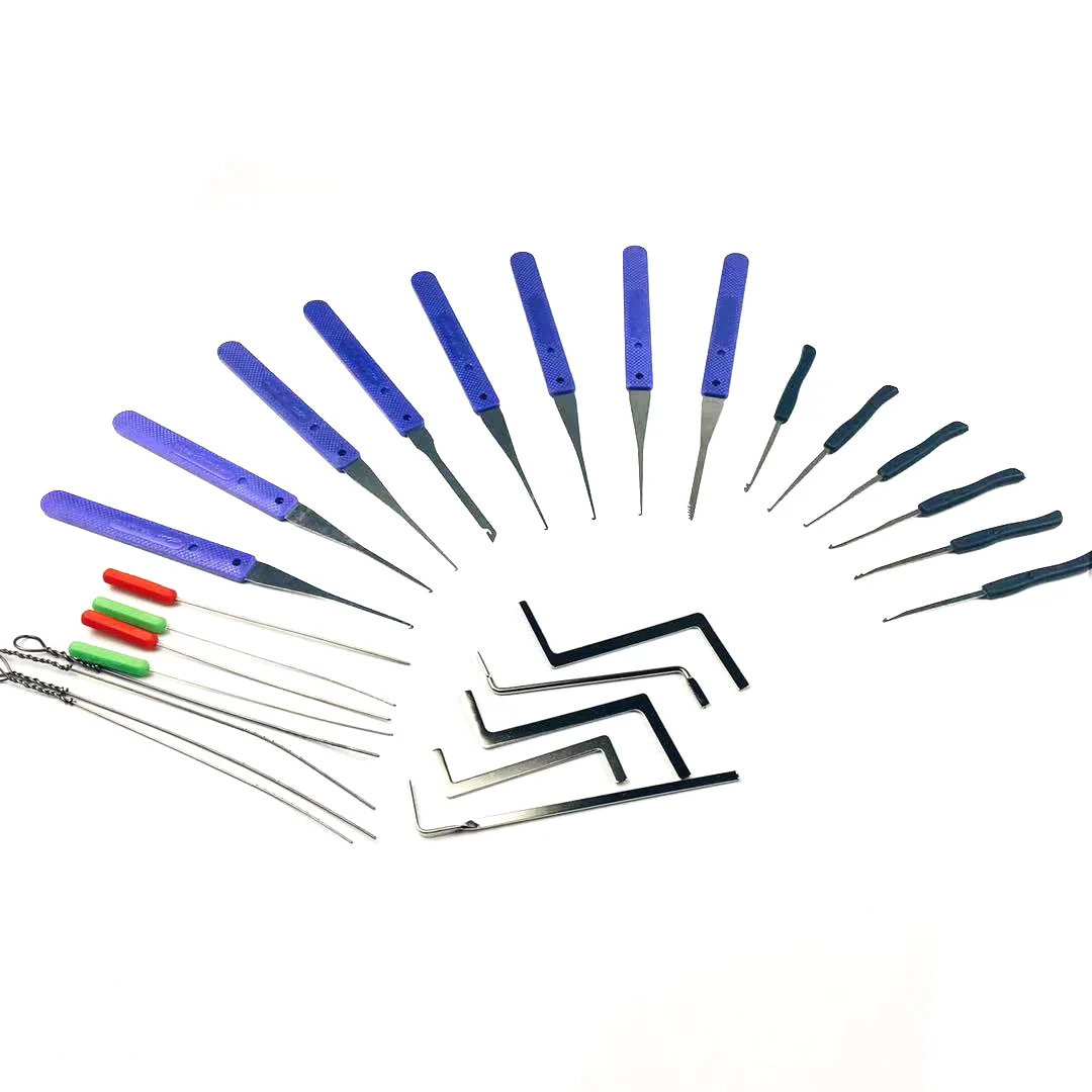 

2019 Hot! Locksmith Tools Set with Practice Transparent Lock Set,Broken Key Remove Pick Tool ,Tension Tool