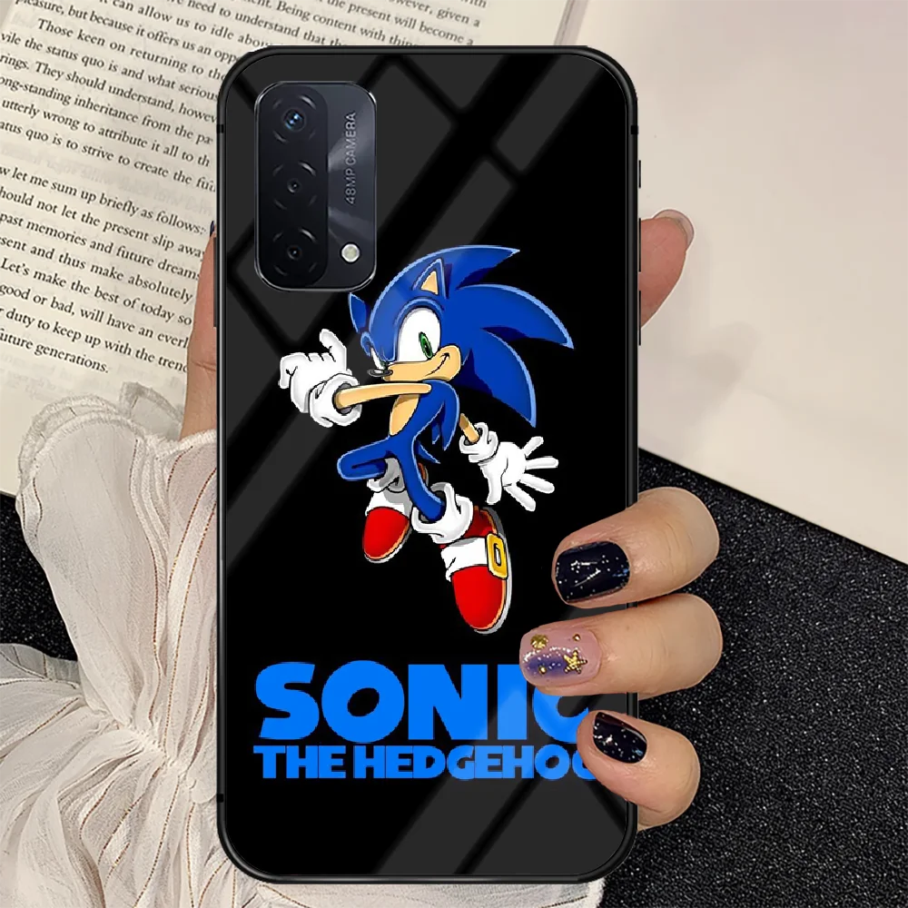 

Cartoon Sonic the Hedgehogs Phone Tempered Glass Case Cover For oppo realme find a x c xt gt 2 53 3 6 7 50 11 Pro lite 5g