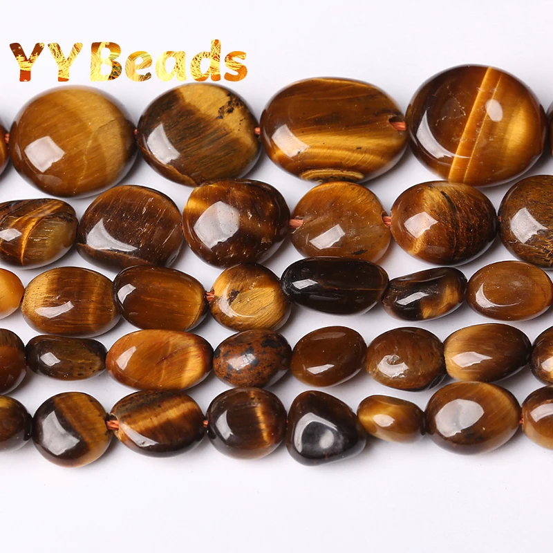 

8x10mm Natural Irregular Yellow Tiger Eye Stone Beads Loose Spacer Charm Beads For Jewelry Making Necklaces Bracelets For Women