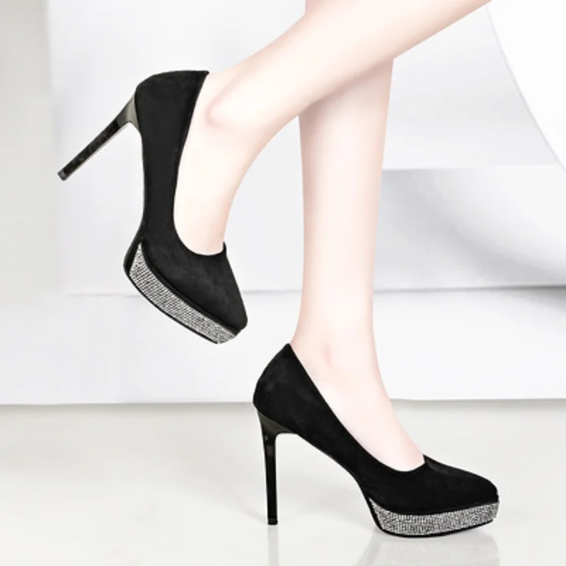 Обувь на очень высоком каблуке-шпильке водонепроницаемая обувь платформе со