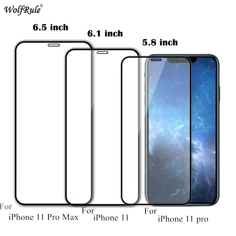 2pcs lcd screen protector for iphone 11 pro 5 8 full glue tempered glass for iphone 11 pro full cover phone glass for iphone 11 free global shipping