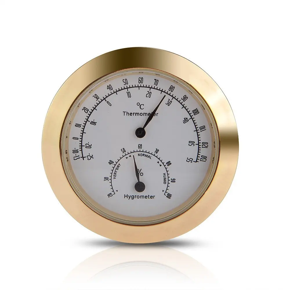 Измерительный прибор круглый термометр гигрометр измеритель влажности для