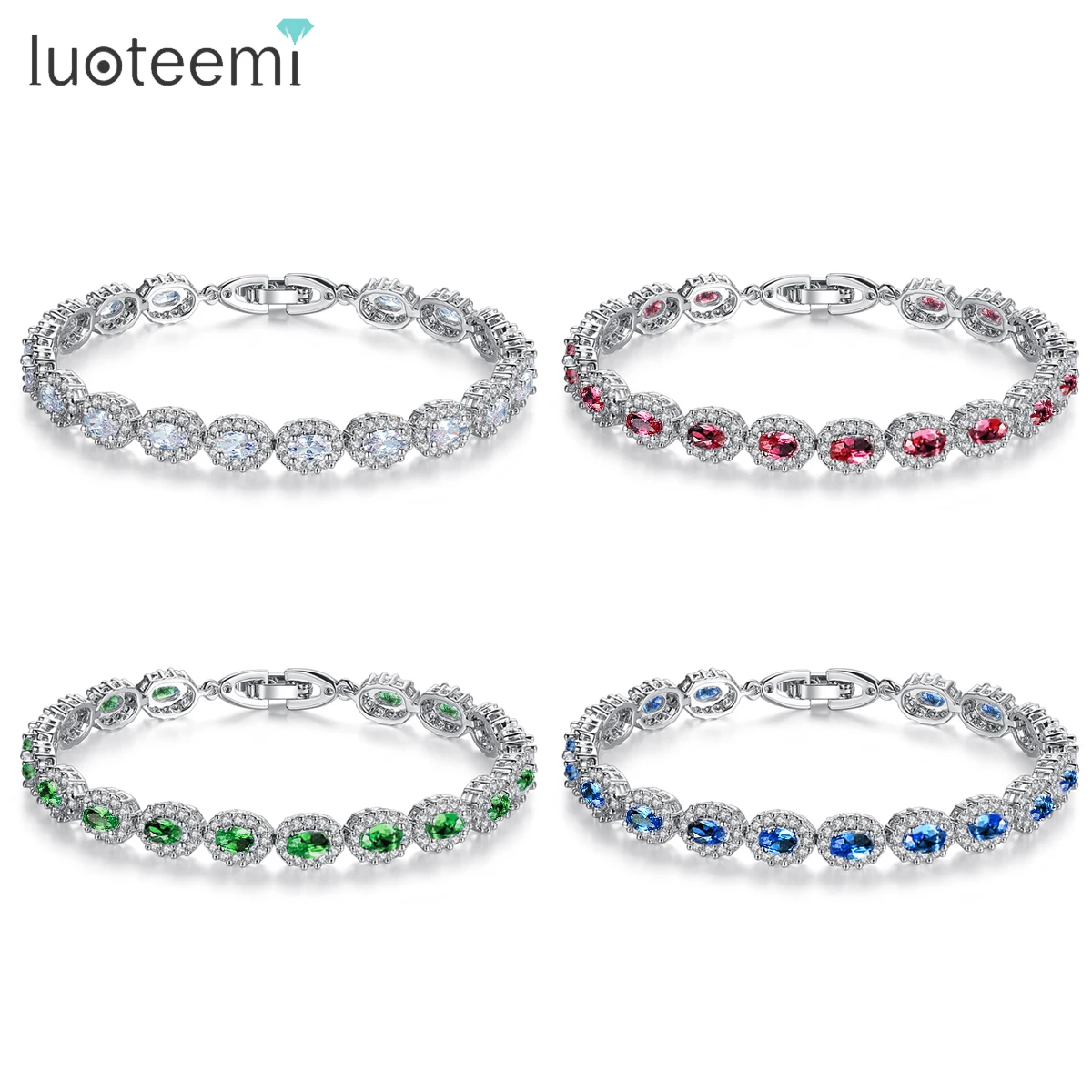 Luoteemi Шарм оживальной Форма камень циркон крошечные кубический вокруг белого